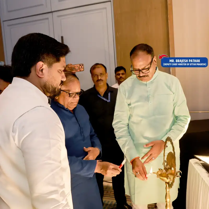 At Kirti Naman 2026, Uttar Pradesh Deputy Chief Minister Shri Brijesh Pathak Ji inaugurated the event with Deep Prajjwalan, honoring the sacrifice of Lt. Shashank Tiwari (Posthumous) and inspiring future guardians of the nation.